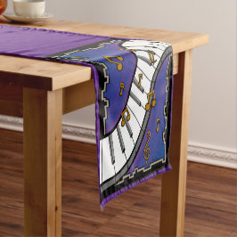 Caminho De Mesa Pequeno Corredor de mesa com tema musical