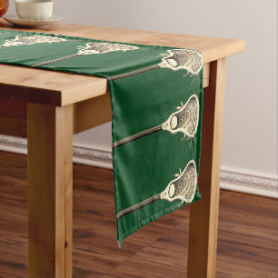 Caminho De Mesa Pequeno Corredor de Mesa Curto Verde para Equipe de Lacros