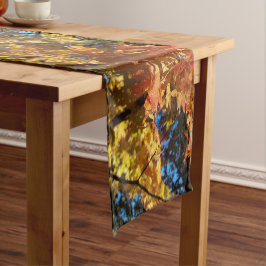 Caminho De Mesa Pequeno Corredor de Mesa de Folhas de Outono de Árvores Re