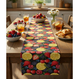 Caminho De Mesa Pequeno Corredor de Mesa de Frutas e Limão