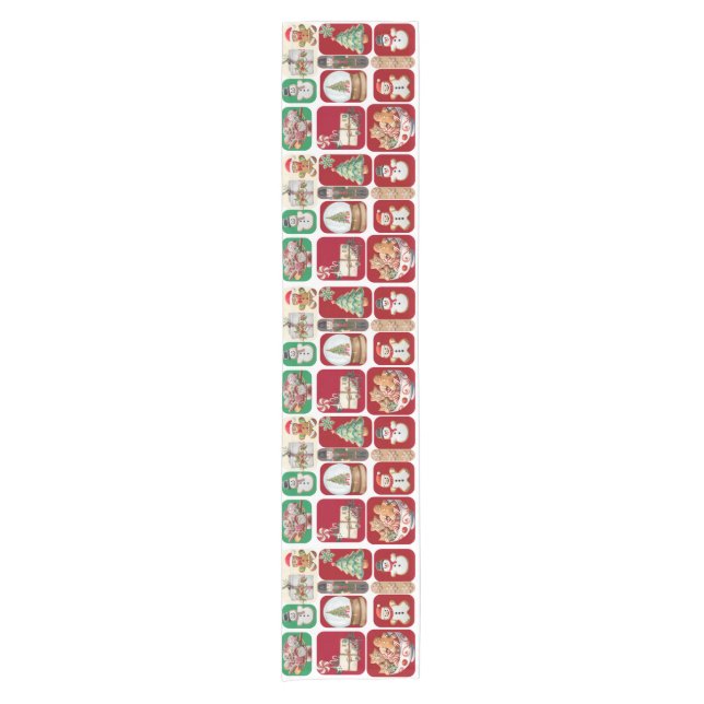 Caminho De Mesa Pequeno Corredor de mesa de Natal  (Frente)