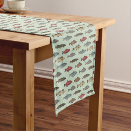 Caminho De Mesa Pequeno Corredor de Mesa de Pesca de Peixes