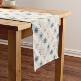 Caminho De Mesa Pequeno Corredor de Mesa Floral Azul Vintage
