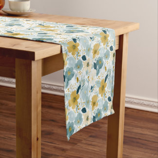 Caminho De Mesa Pequeno Corredor de Mesa Floral Botânico de Primavera