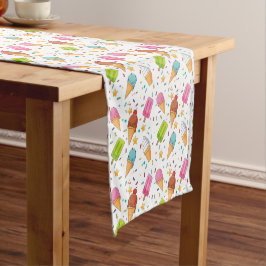Caminho De Mesa Pequeno Corredor de Mesa Picolé de Sorvete