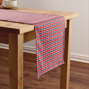 Caminho De Mesa Pequeno Corredor de Mesa Stars & Stripes