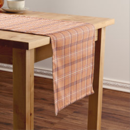 Caminho De Mesa Pequeno Corredor de Mesa Xadrez Branco Damasco Padrão Clás