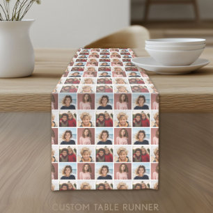 Caminho De Mesa Pequeno Crie uma Colagem de Fotos Personalizada com 4 Foto