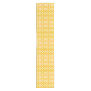 Caminho De Mesa Pequeno Cruzamentos ouro-amarelo e marfim