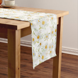 Caminho De Mesa Pequeno Daisy Floral Cloth Mesa Runner