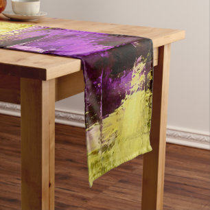 Caminho De Mesa Pequeno Dançando Através de Violeta Expressivo Moderno Abs