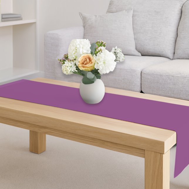 Caminho De Mesa Pequeno Decor de lila primavera romática sólida (Criador carregado)