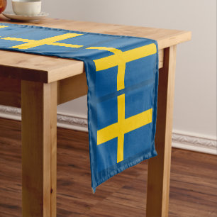Caminho De Mesa Pequeno Decor / Suecia de fãs de Bandeira e Esporte