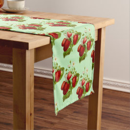 Caminho De Mesa Pequeno Decoração de Casa de Morango