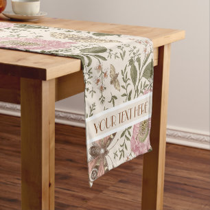 Caminho De Mesa Pequeno Decoração de Casamento Floral Botânica Monograma d
