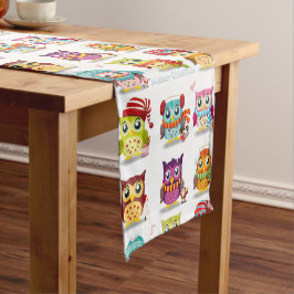 Caminho De Mesa Pequeno Decoração de Natal Coruja
