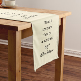 Caminho De Mesa Pequeno Decoração de Verão com Citação de Shakespeare para