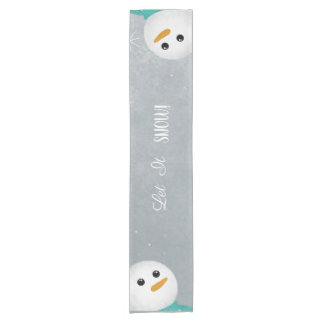Caminho De Mesa Pequeno Deixe-O Neve! Snowman
