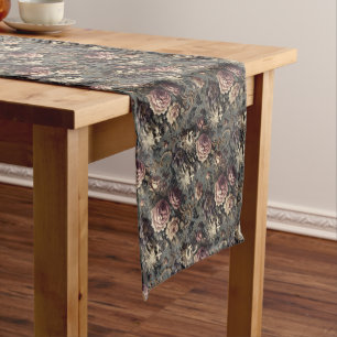 Caminho De Mesa Pequeno Demônios da Delinquência - Design Floral Gótica