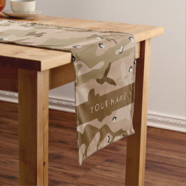 Caminho De Mesa Pequeno Desert Camouflage Pebbles, o teu nome Personaliza