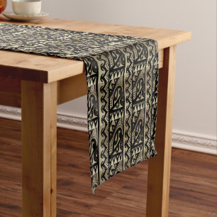Caminho De Mesa Pequeno Design Abstrato polinésio tribal