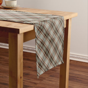 Caminho De Mesa Pequeno Design de padrão xadrez de tartan inspirado na rea