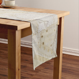 Caminho De Mesa Pequeno Design de Quilt Louco