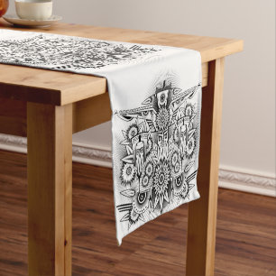 Caminho De Mesa Pequeno Design de Tribo Artístico