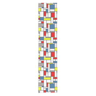 Caminho De Mesa Pequeno Design do estilo de Mondrian