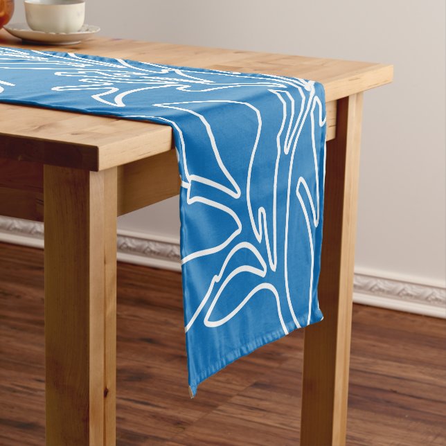 Caminho De Mesa Pequeno Design Floral 32 (No Local)
