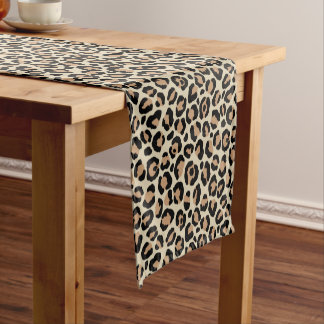 Caminho De Mesa Pequeno Design Série Leopardo Clássico 9