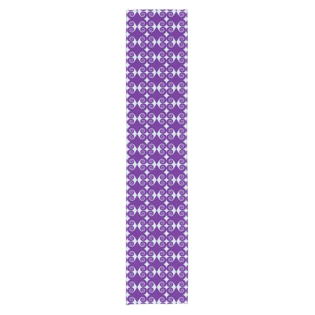 Caminho De Mesa Pequeno Diamond Curl Pattern (Frente)