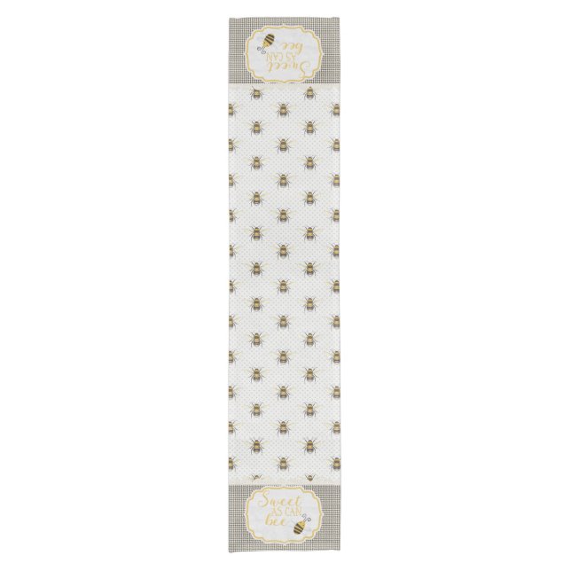 Caminho De Mesa Pequeno Doce Como "BEE" (Frente)