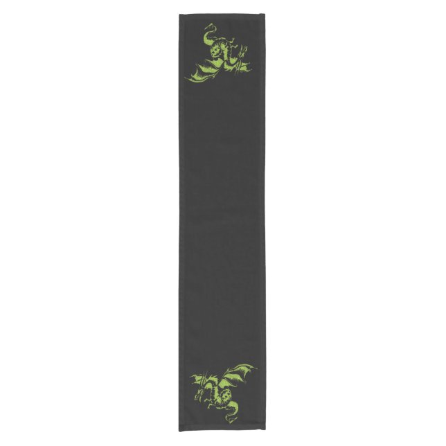Caminho De Mesa Pequeno Dragão Verde (Frente)