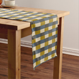 Caminho De Mesa Pequeno Earth Tone Color Pattern with Ochre