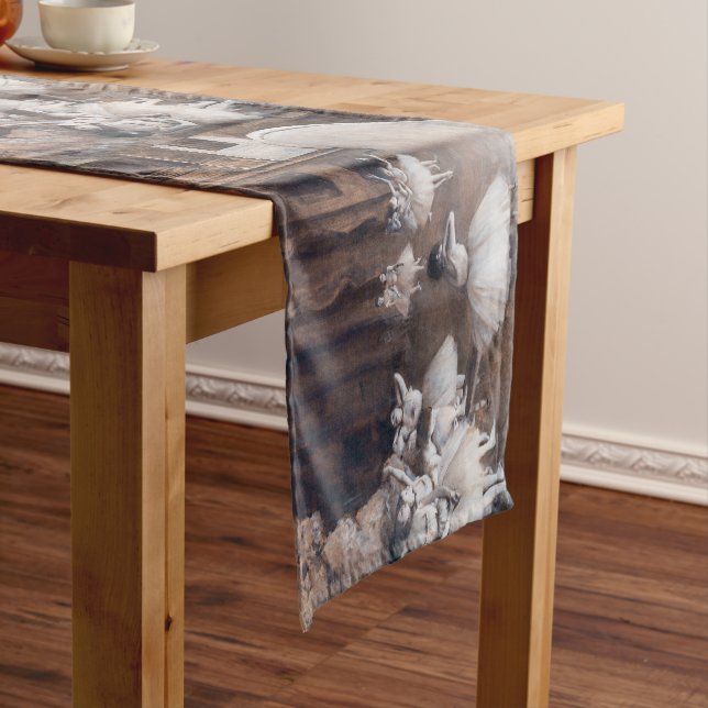 Caminho De Mesa Pequeno Edgar Degas - Ensaio de Balés no Palco (No Local)