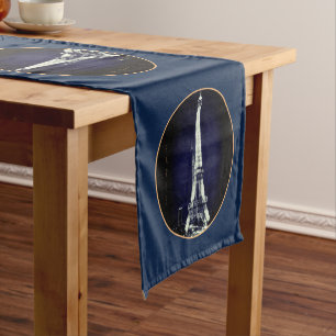 Caminho De Mesa Pequeno Eiffel Tower & Surreal Paris Art /love França