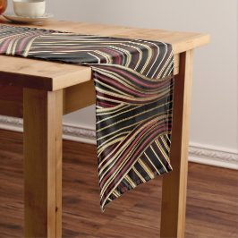 Caminho De Mesa Pequeno Elegante corredor de mesa de casamento listrado