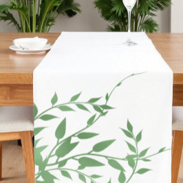 Caminho De Mesa Pequeno Elegante Greenery