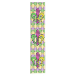 Caminho De Mesa Pequeno Elegante Mardi Gras Fleur De Lis Design Mesa Runne