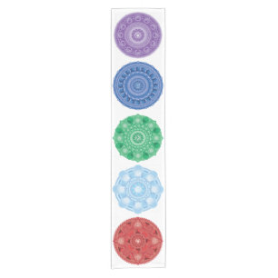 Caminho De Mesa Pequeno Elements Platonic Solids Mandala Mesa Runner