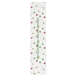 Caminho De Mesa Pequeno Enfeites de Natal Personalizar 14 x 72