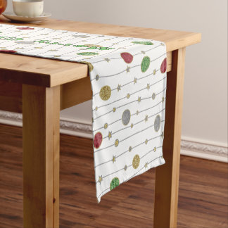 Caminho De Mesa Pequeno Enfeites de Natal Personalizar 14 x 72