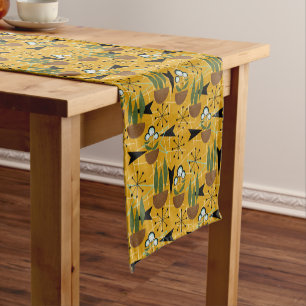Caminho De Mesa Pequeno Estilo de anos 50   Agregados familiares no Dourad
