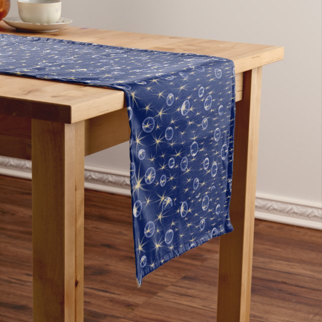 Caminho De Mesa Pequeno Estrelas e bolhas de queda (No Local)