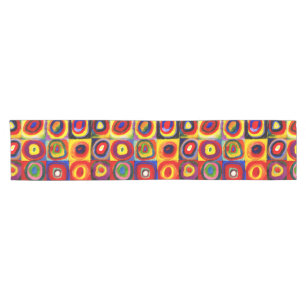 Caminho De Mesa Pequeno Estudo de cor de Kandinsky Quadrados Círculos Arte