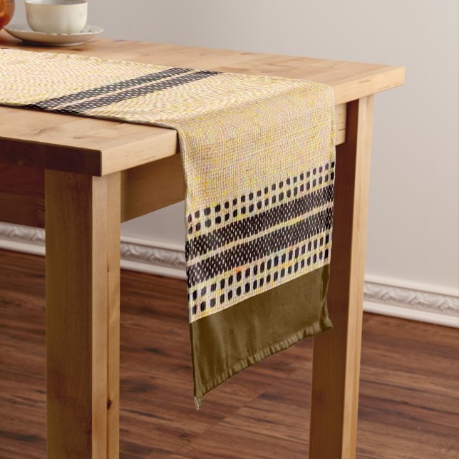 Caminho De Mesa Pequeno Execução Contemporânea de Mesa Geométrica de Bloco (No Local)