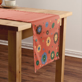 Caminho De Mesa Pequeno Executador de Mesa de Flores Retroativas