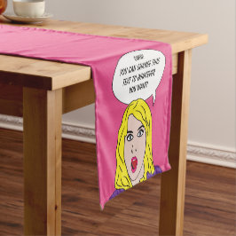 Caminho De Mesa Pequeno EXECUTADOR DE mesa personalizada DA RETRO WOMAN