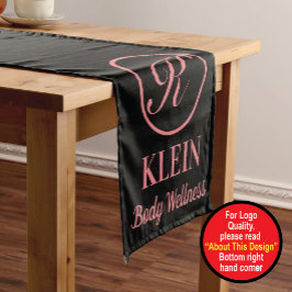 Caminho De Mesa Pequeno Executante de Mesa personalizado com seu logotipo 